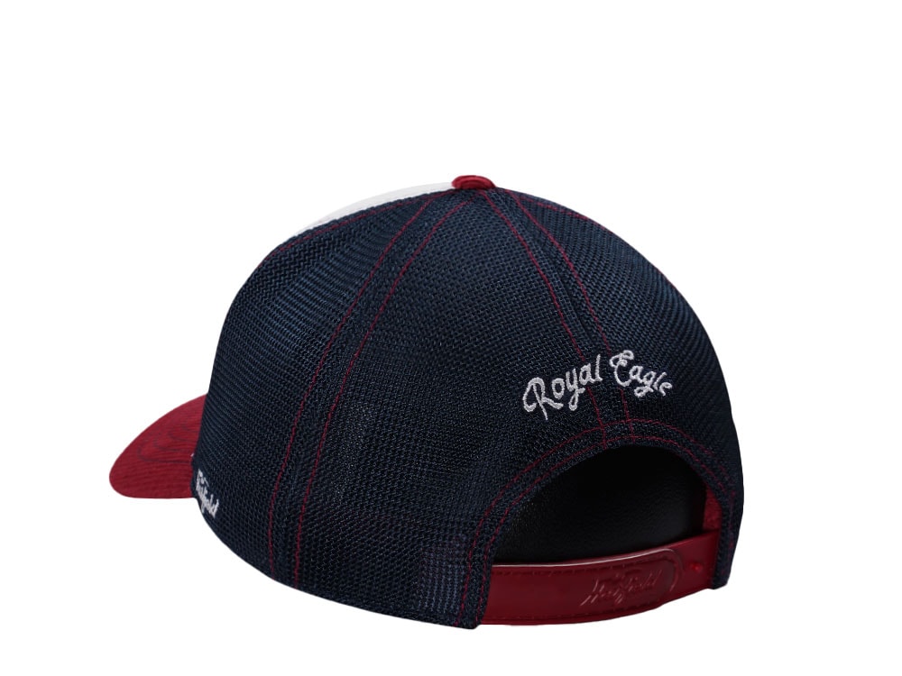 Hatfield Royal Eagle White Red Trucker Snapback Gorra