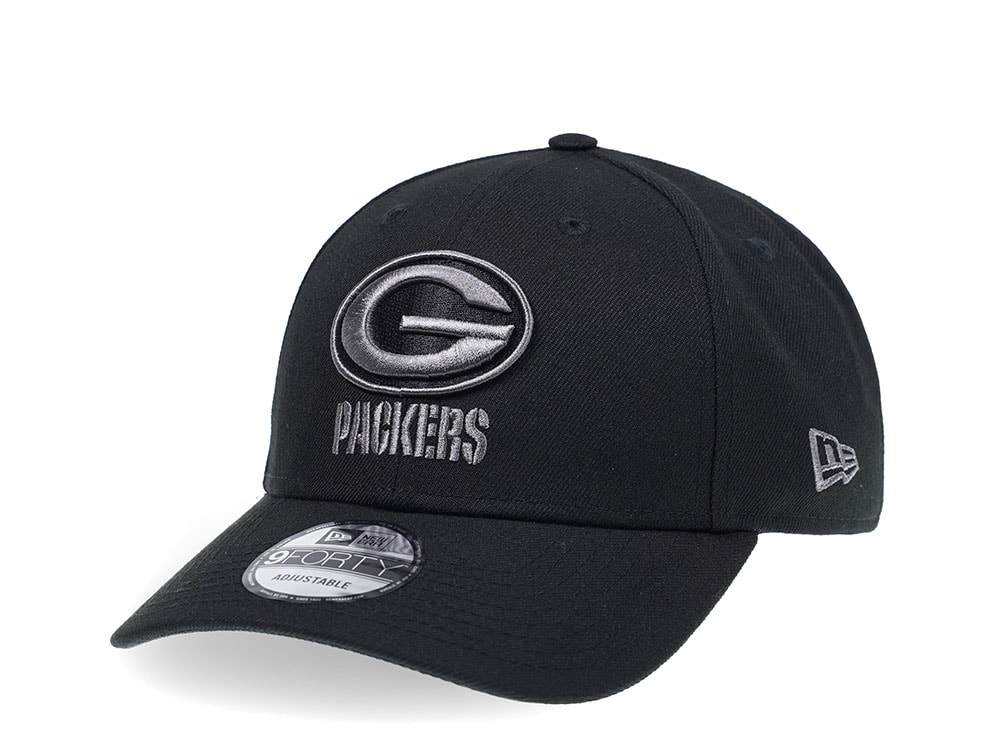 NEW ERA GREEN BAY PACKERS CURVED GREY EDITON 9FORTY STRAPBACK CAP