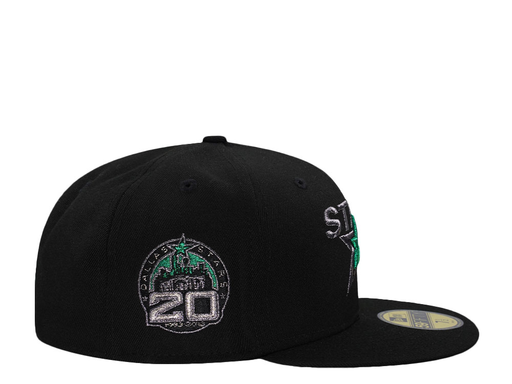 New Era Dallas Stars 20th Anniversary Metallic Black Prime Edition 59Fifty Fitted Gorra