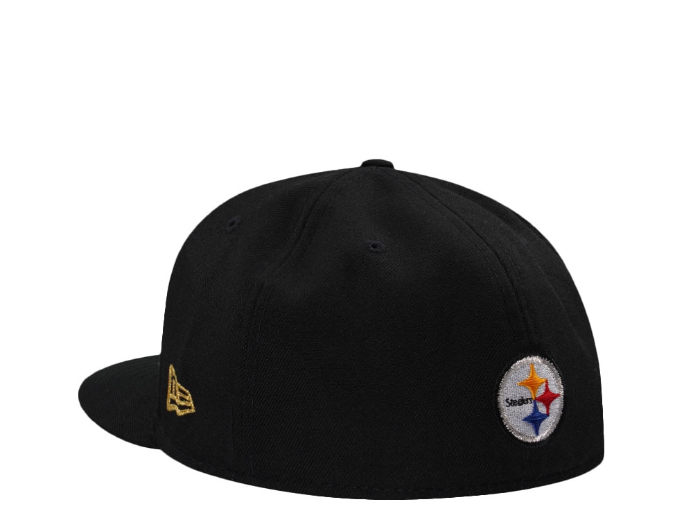 New Era Pittsburgh Steelers 40th Anniversary Metallic Black Prime Edition 59Fifty Fitted Gorra