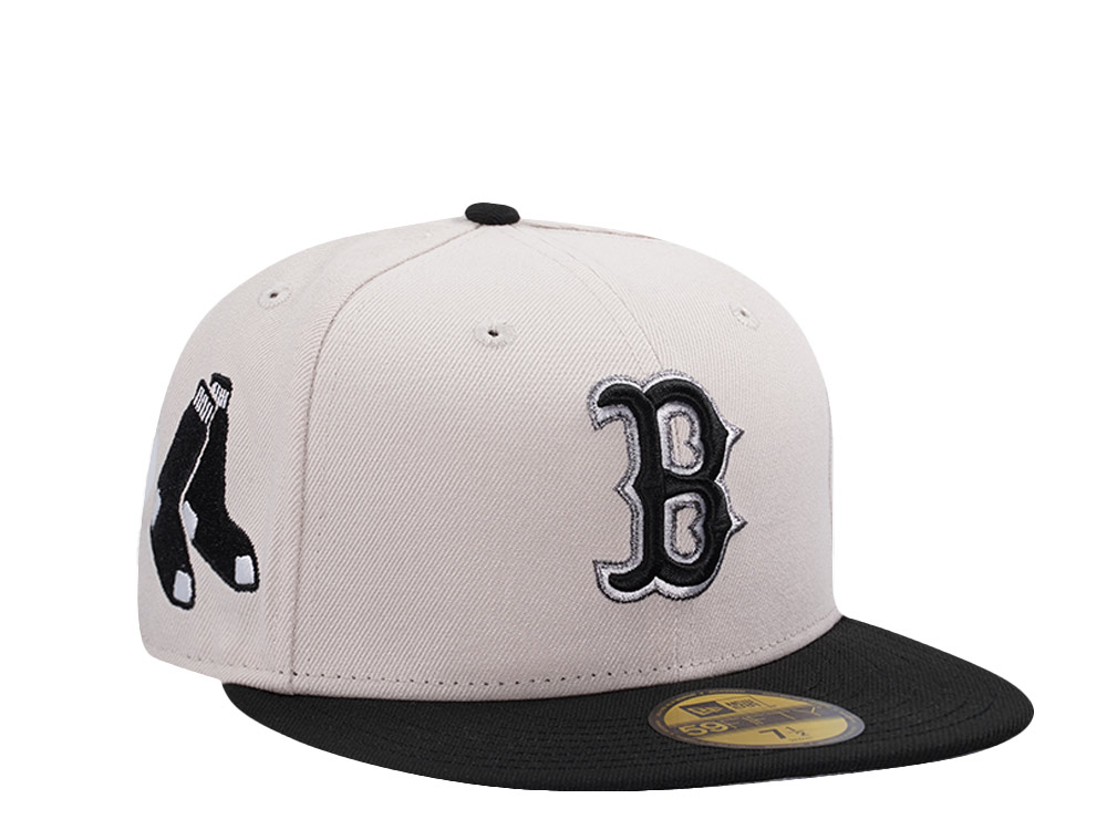 New Era Boston Red Sox Stone Two Tone Horror Edition 59Fifty Fitted Gorra