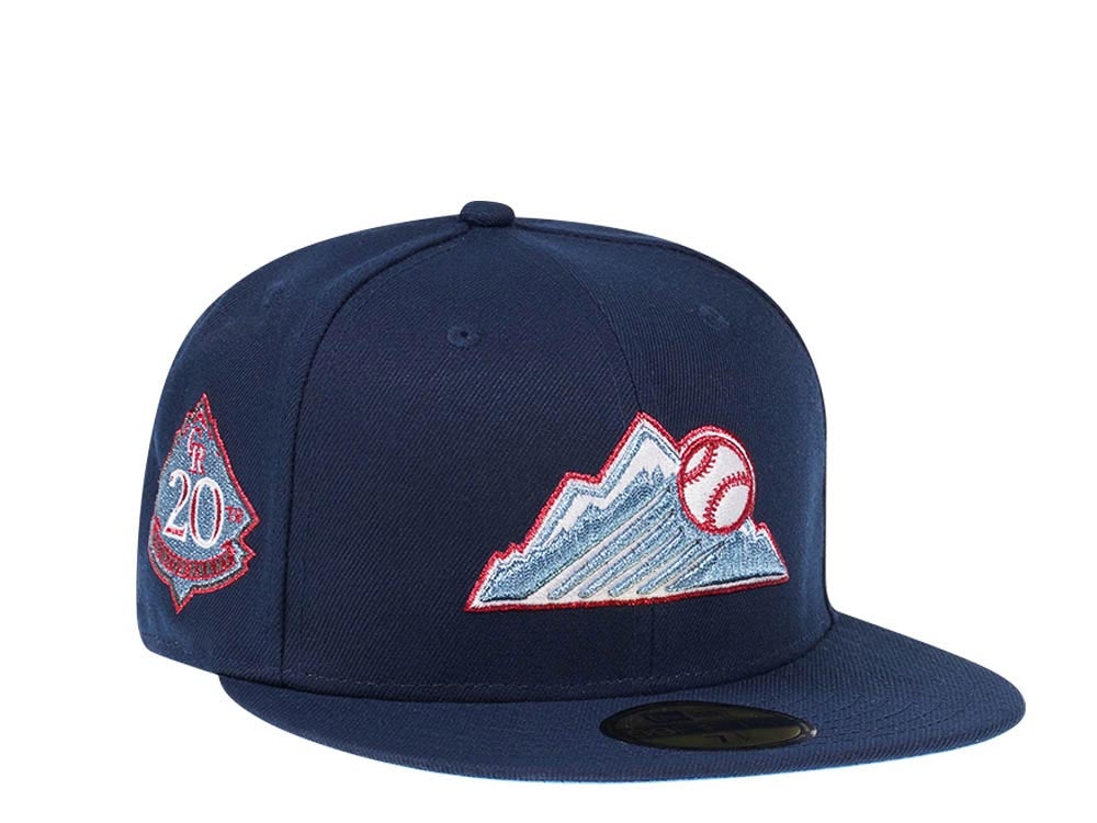 New Era Colorado Rockies 20th Anniversary Metallic Suede Elite Edition 59Fifty Fitted Gorra