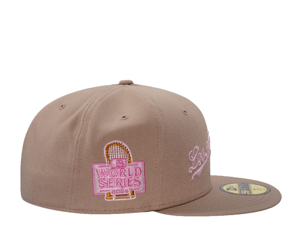 New Era Los Angeles Dodgers World Series 2024 Camel Prime Edition 59Fifty Fitted Gorra