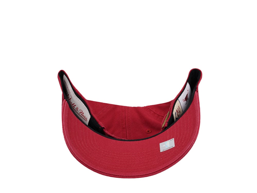 Mitchell & Ness Atlanta Hawks Golden Hour Glaze Red Dadhat Strapback Gorra