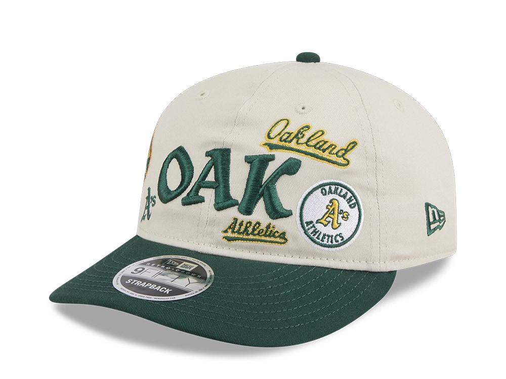 New Era Oakland Athletics Scatter Edition 9Fifty Retro Crown Snapback Gorra
