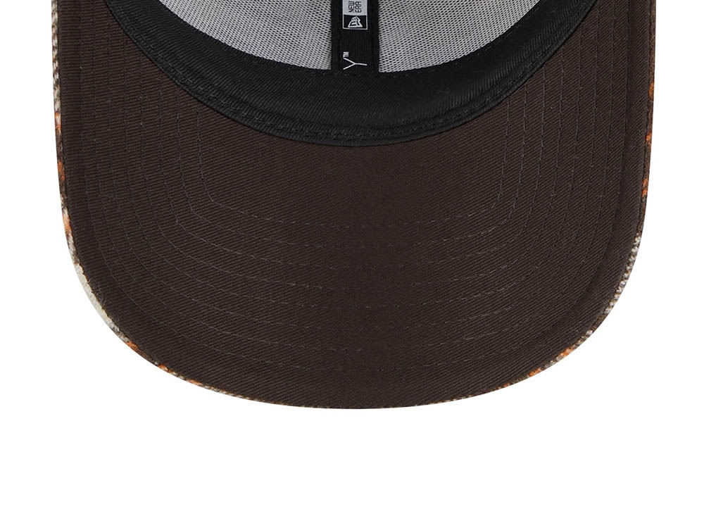 New Era New York Yankees Checkered Brown 9Forty Strapback Gorra