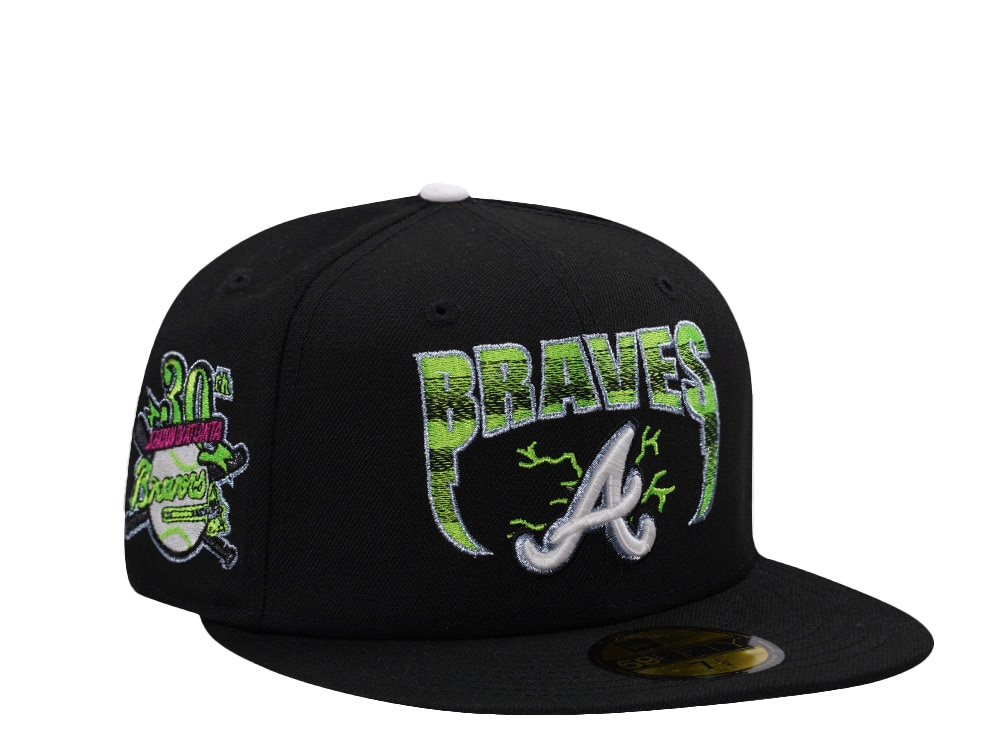 New Era Atlanta Braves 30th Anniversary Black Prime Edition 59Fifty Fitted Gorra