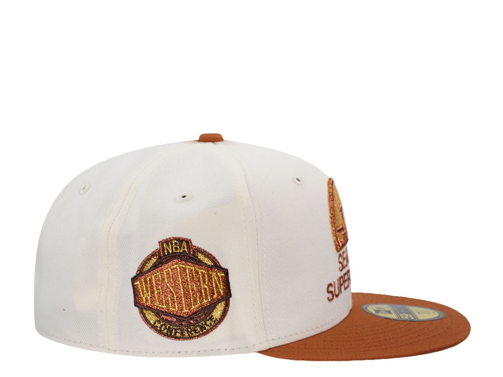 New Era Seattle Supersonics Western Conference Chrome Two Tone Edition 59Fifty Fitted Gorra