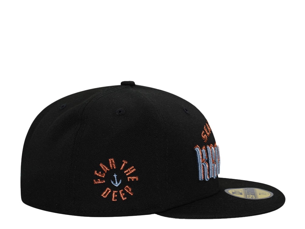New Era Seattle Kraken Fear the Deep Metallic Prime Edition 59Fifty Fitted Gorra