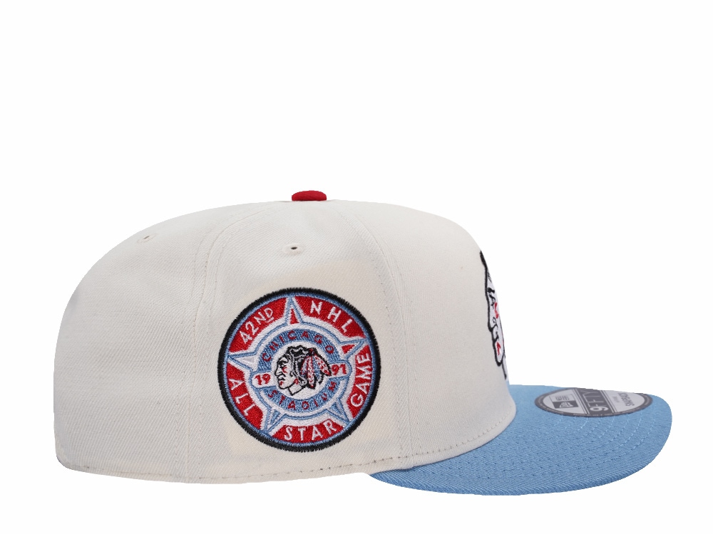 New Era Chicago Blackhawks All Star Game 1991 Chrome Two Tone Edition 9Fifty A Frame Snapback Gorra