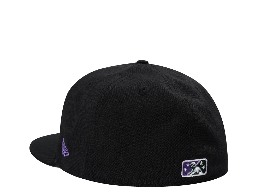 New Era Jamestown Jammers Wool Black Throwback Edition 59Fifty Fitted Gorra