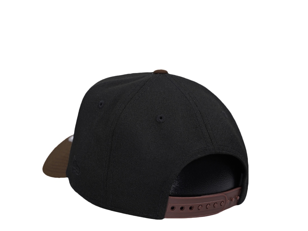 New Era Los Angeles Dodgers 100th Anniversary Black Two Tone Throwback 9Forty A Frame Snapback Gorra