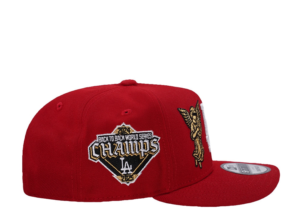New Era Los Angeles Dodgers World Series 2025 Angel Scarlet Prime Edition 9Fifty A Frame Snapback Gorra