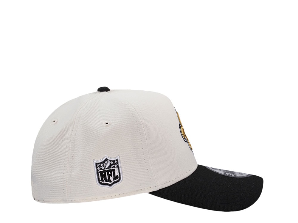 New Era New Orleans Saints Classic Chrome Two Tone Edition 9Forty A Frame Snapback Gorra
