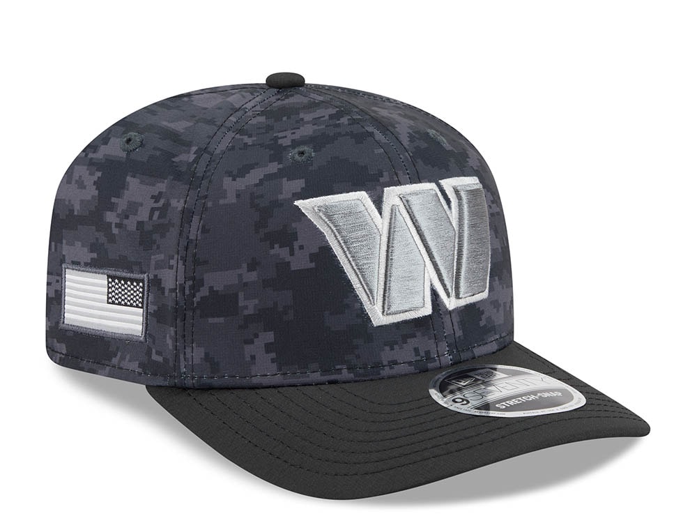 New Era Washington Commanders NFL Salute to Service 2026 Digi Camo Black 9Seventy Stretch Snapback Gorra