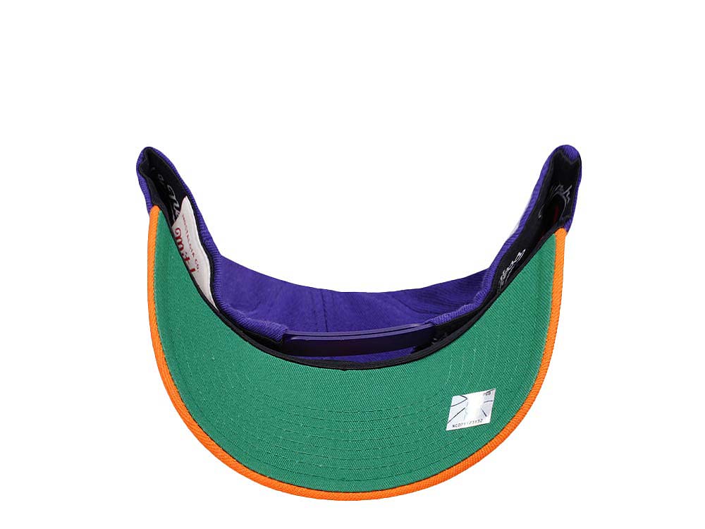 Mitchell & Ness Phoenix Suns Team Two Tone 2.0 Stretch Hardwood Classic Red Flex Snapback Gorra