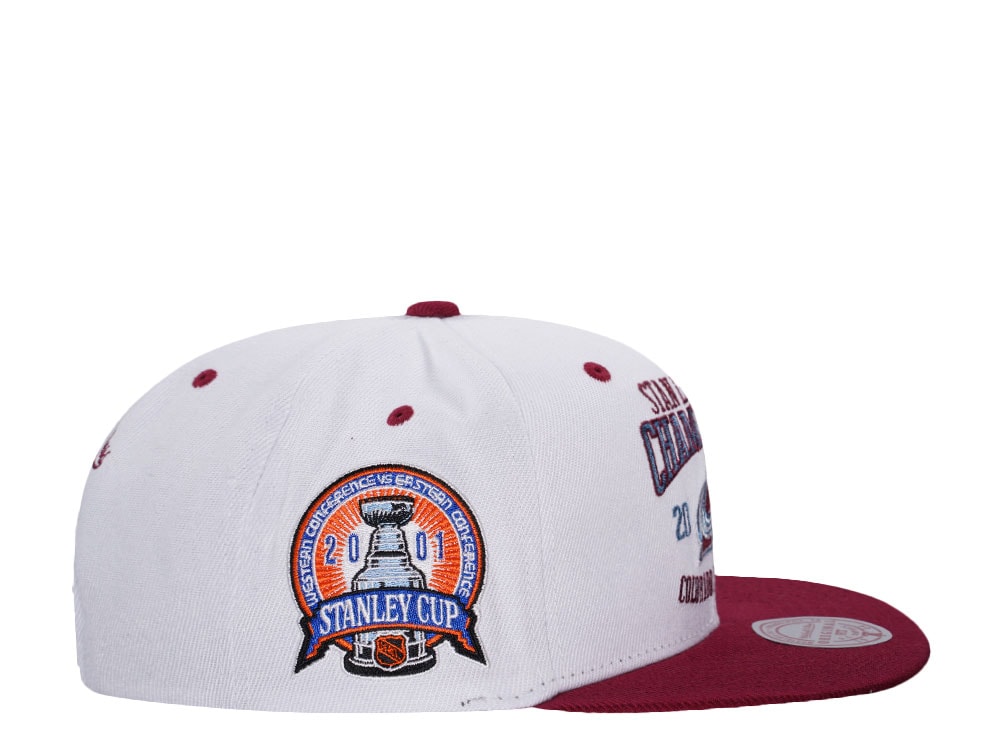 Mitchell & Ness Colorado Avalanche Stanley Cup Champions 2001 Two Tone Snapback Gorra