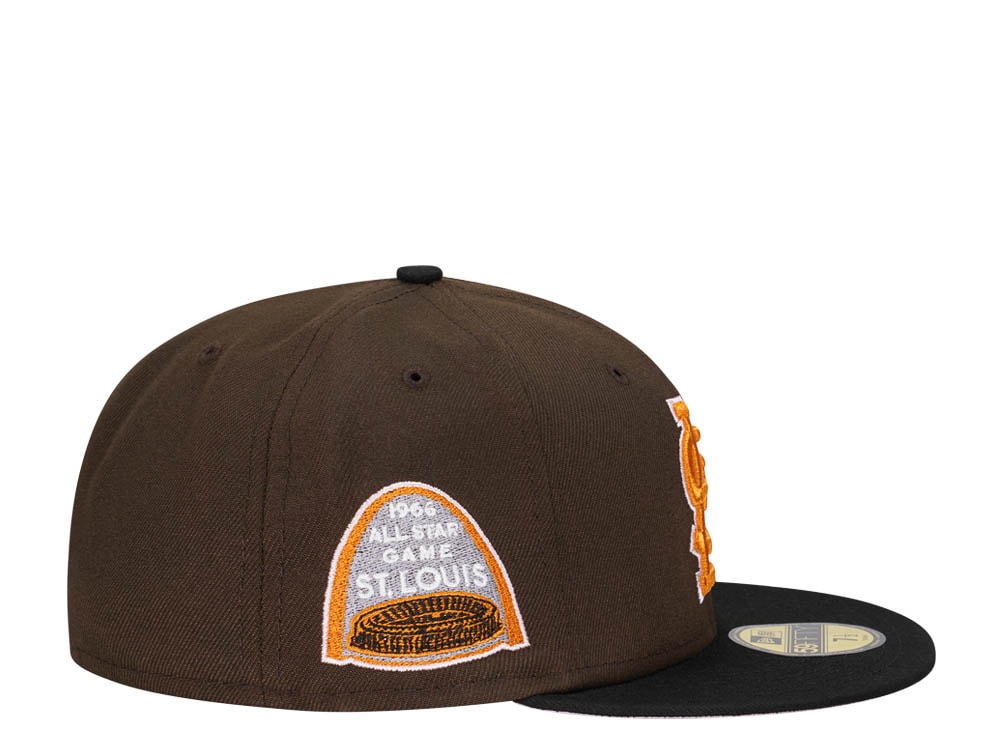 New Era St. Louis Cardinals All Star Game 1966 Chocolate Black Two Tone Edition 59Fifty Fitted Gorra