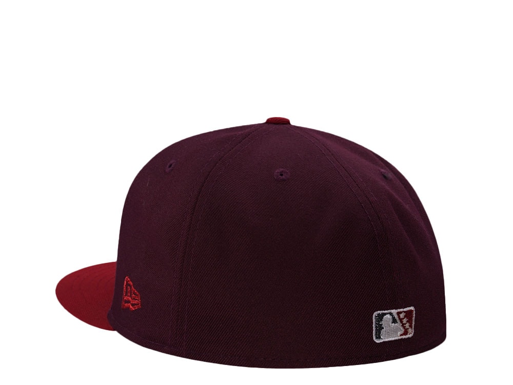 New Era Sugarland Space Cowboys Maroon Two Tone Edition 59Fifty Fitted Gorra