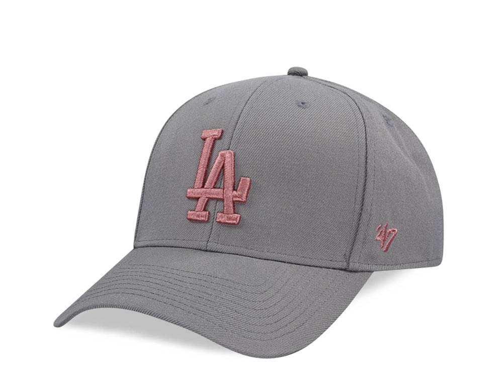47Brand Los Angeles Dodgers Dark Gray MVP Snapback Gorra