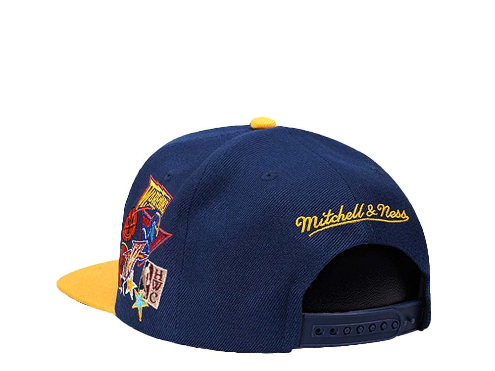 Mitchell & Ness Golden State Warriors Patch Overload Hardwood Classic Snapback Gorra