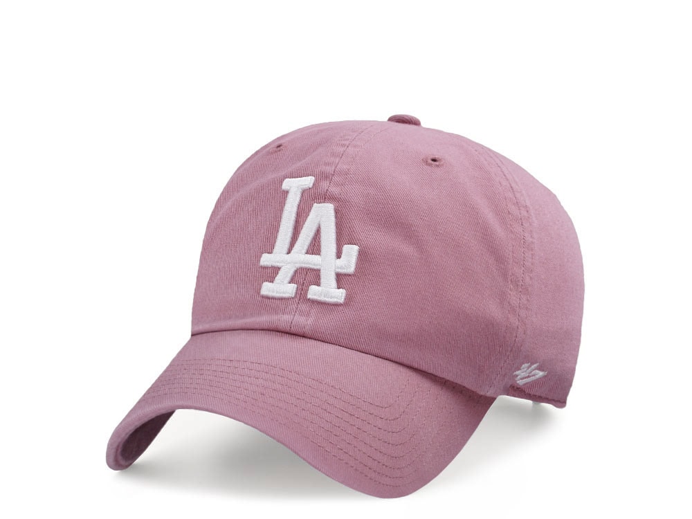 47Brand Los Angeles Dodgers Mauve Clean up Strapback Gorra