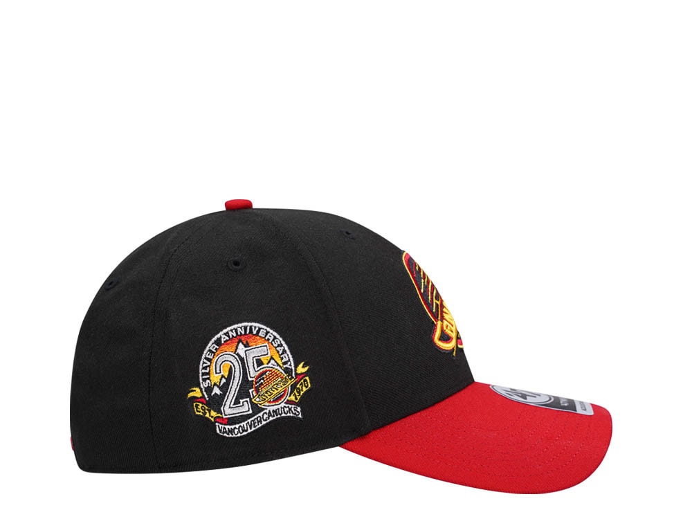 47Brand Vancouver Canucks Vintage Black Sure Shot MVP Snapback Gorra