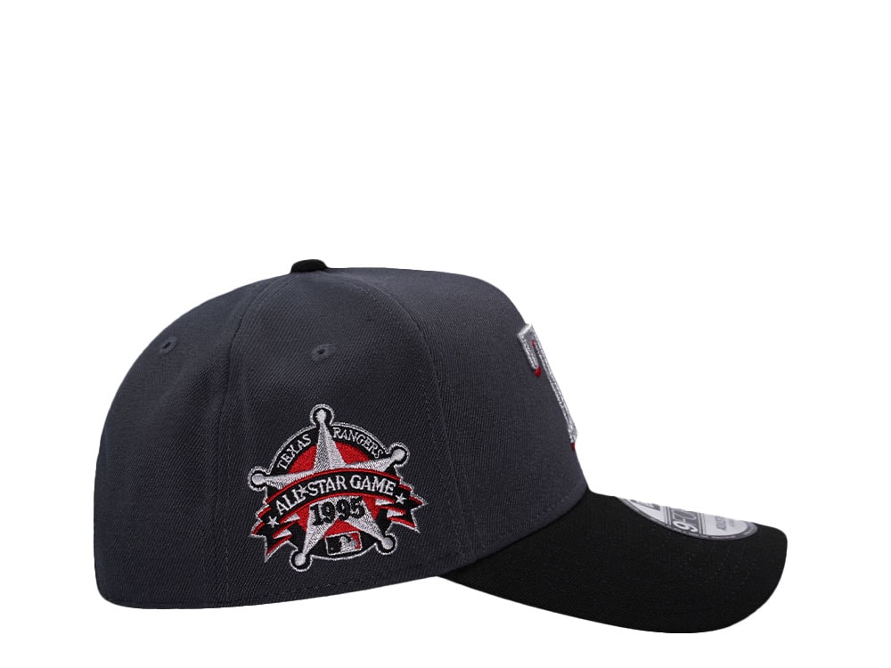 New Era Texas Rangers All Star Game 1995 Dark Gray Two Tone Edition 9Forty A Frame Snapback Gorra