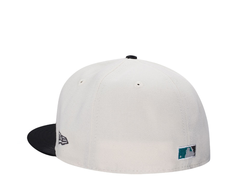 New Era Miami Marlins World Series 1997 Chrome Satin Brim Edition 59Fifty Fitted Gorra