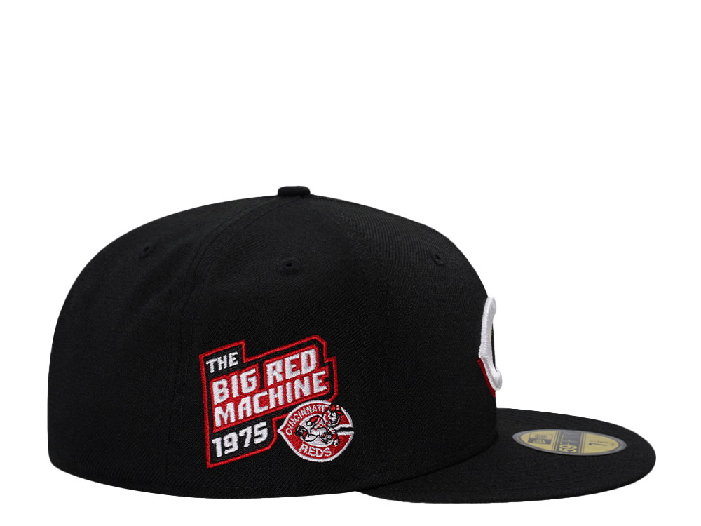 New Era Cincinnati Reds Big Red Machine 1975 Black Wool Edition 59Fifty Fitted Gorra