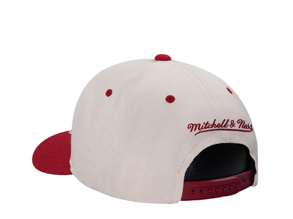 Mitchell & Ness Miami Heat Chrome Two Tone Pro Crown Fit Snapback Gorra