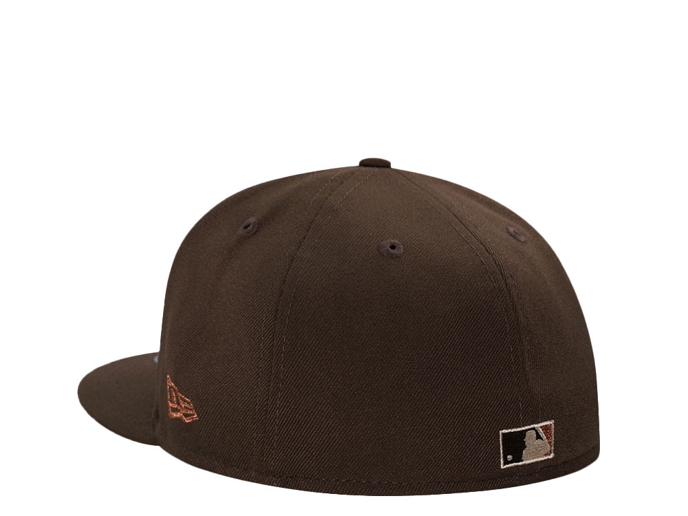 New Era Milwaukee Brewers County Stadium Coffee Copper Edition 59Fifty Fitted Gorra