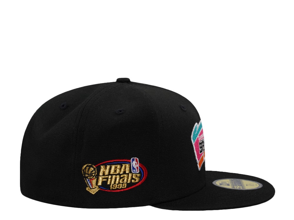 New Era San Antonio Spurs NBA Finals 1999 Black Prime Edition 59Fifty Fitted Gorra