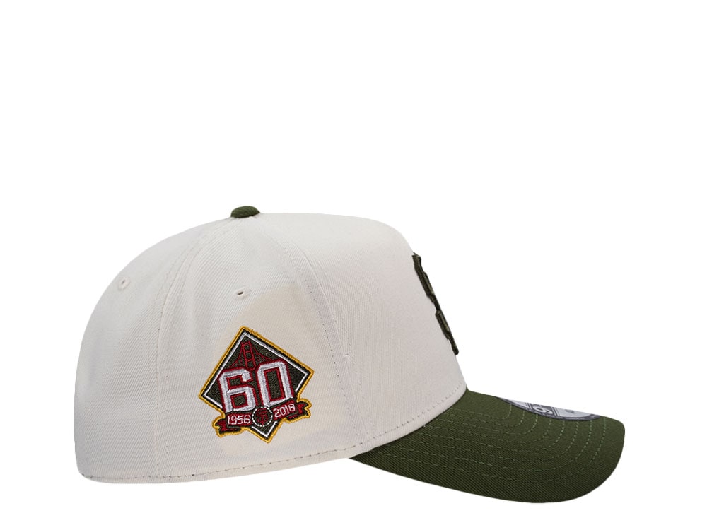 New Era San Francisco Giants 60th Anniversary Chrome Two Tone Edition 9Forty A Frame Snapback Gorra