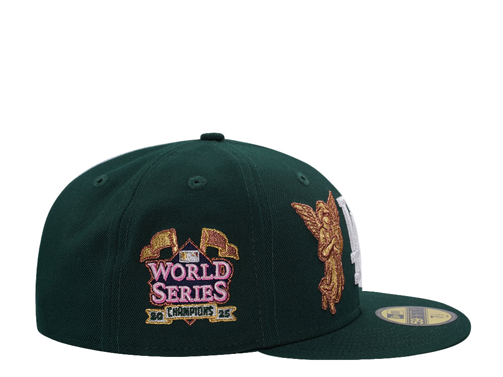 New Era Los Angeles Dodgers World Series 2025 Dark Green Prime Edition 59Fifty Fitted Gorra