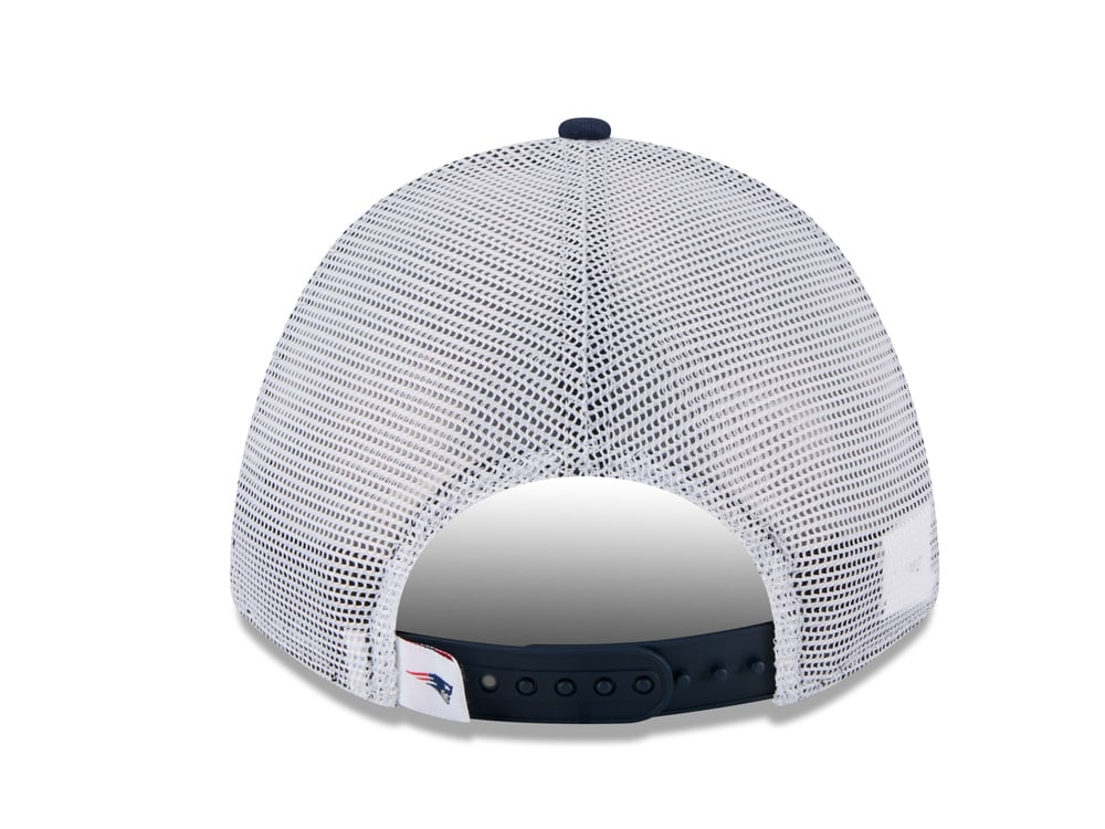 New Era New England Patriots Official Team Color Edition 9Forty M Crown A Frame Trucker Snapback Gorra