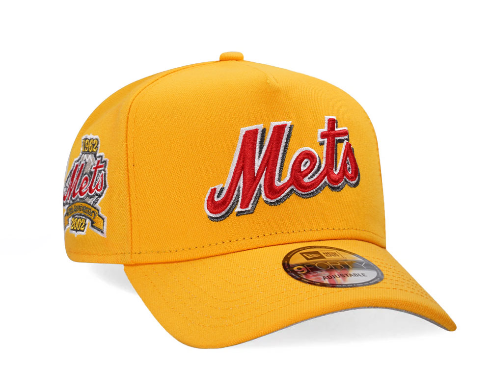 New Era New York Mets 40th Anniversary Yellow Classic 9Forty A Frame Snapback Gorra