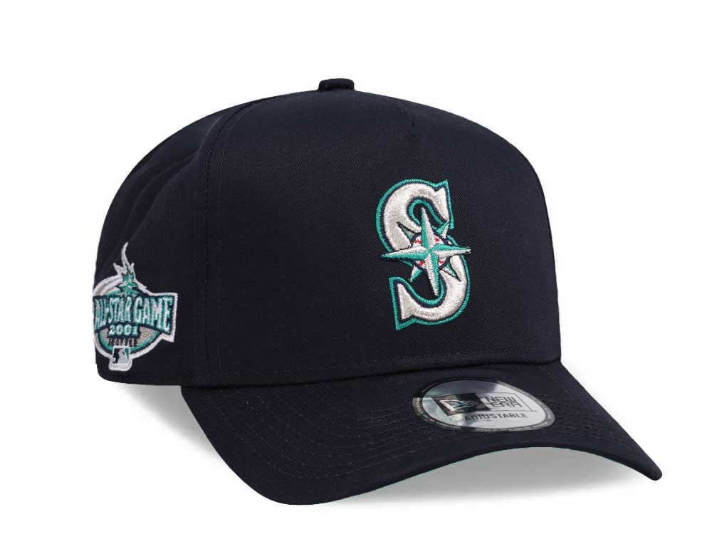 New Era Seattle Mariners All Star Game 2001 Navy Throwback Edition 9Forty A Frame Snapback Gorra