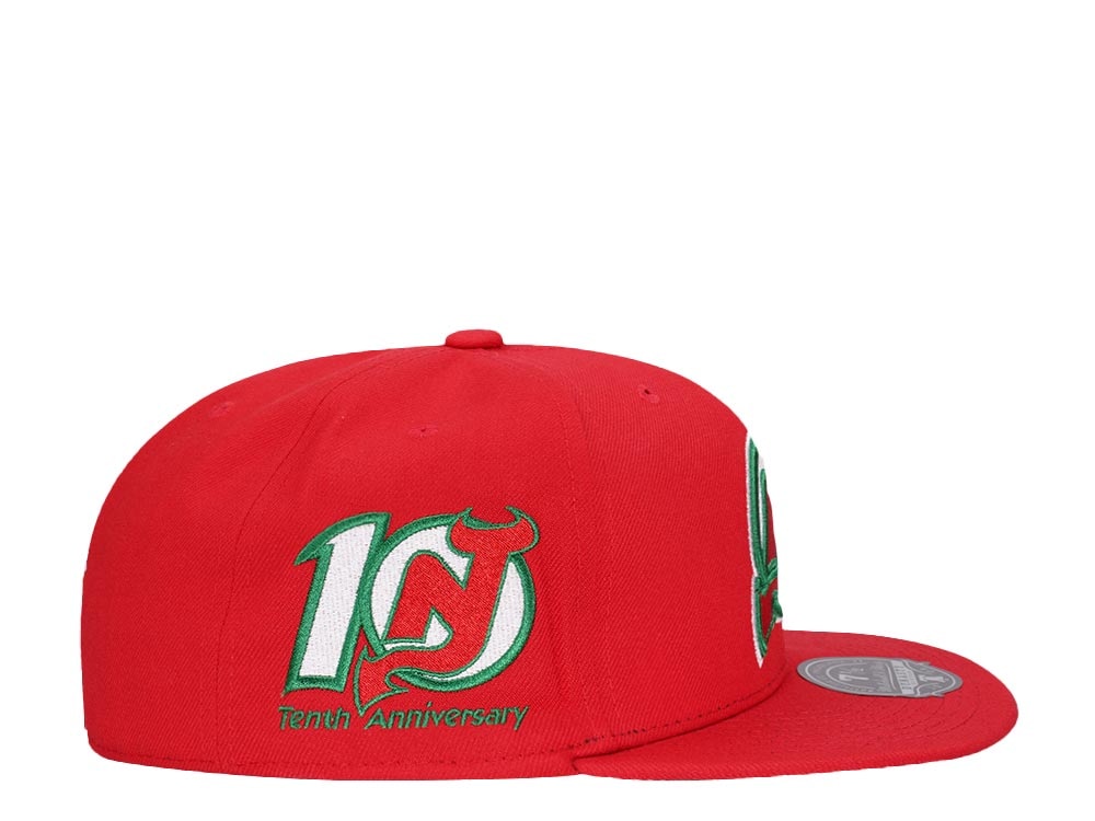 Mitchell & Ness New Jersey Devils 10th Anniversary Vintage Edition Dynasty Fitted Gorra