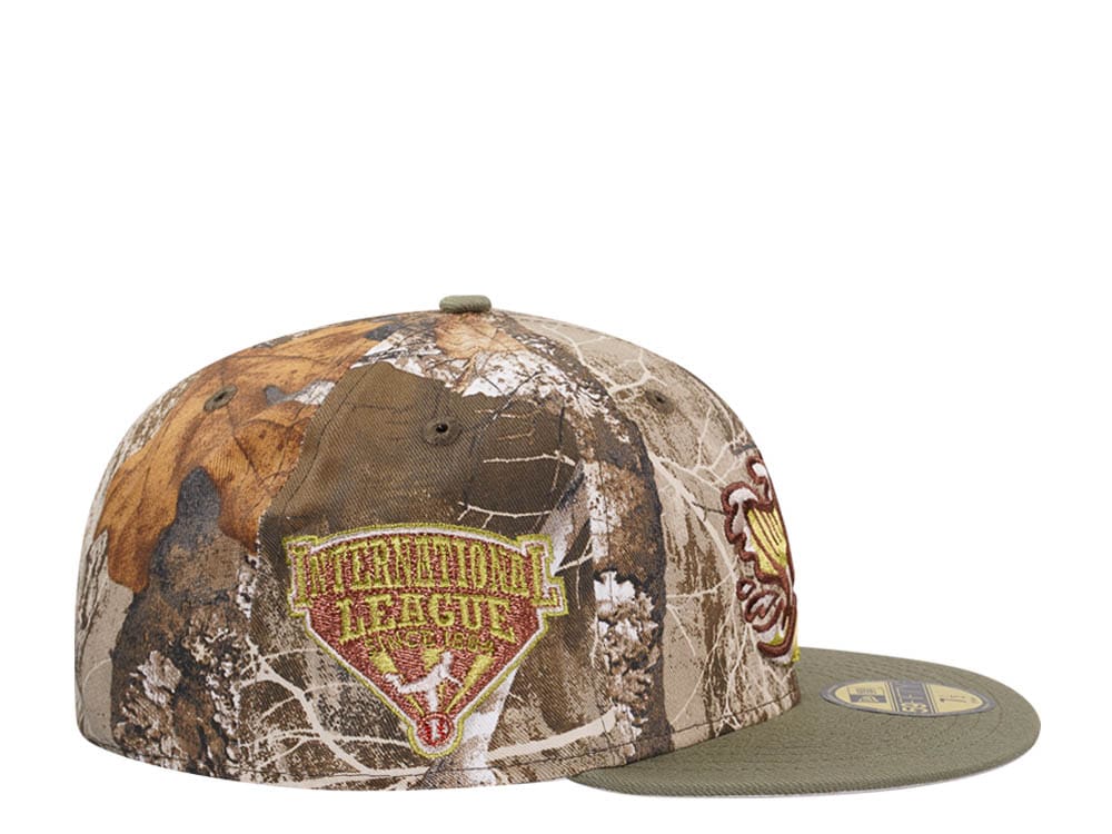 New Era Gwinnett Stripers Real Tree Fishing Two Tone Edition 59Fifty Fitted Gorra