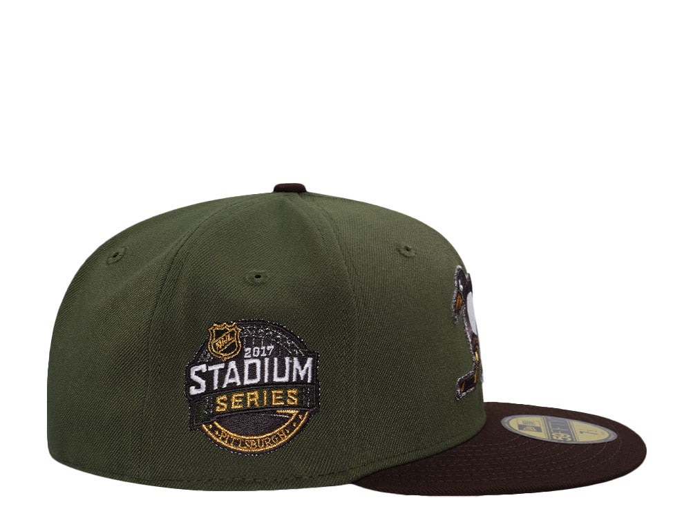 New Era Pittsburgh Penguins Stadium Series 2017 Rifle Green Two Tone Edition 59Fifty Fitted Gorra