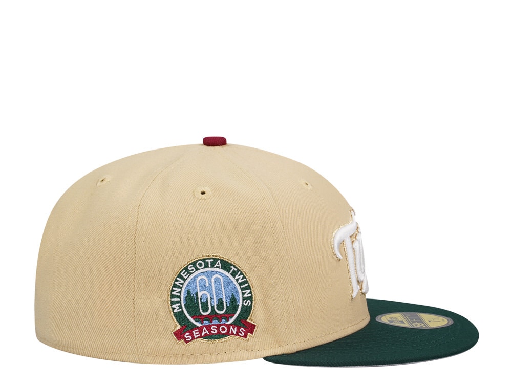 New Era Minnesota Twins 60 Seasons Vegas Two Tone Edition 59Fifty Fitted Gorra