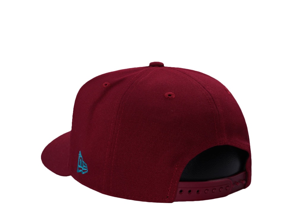 New Era Detroit Pistons NBA Eastern Conference Cardinal Red Prime Edition 9Fifty A Frame Snapback Gorra