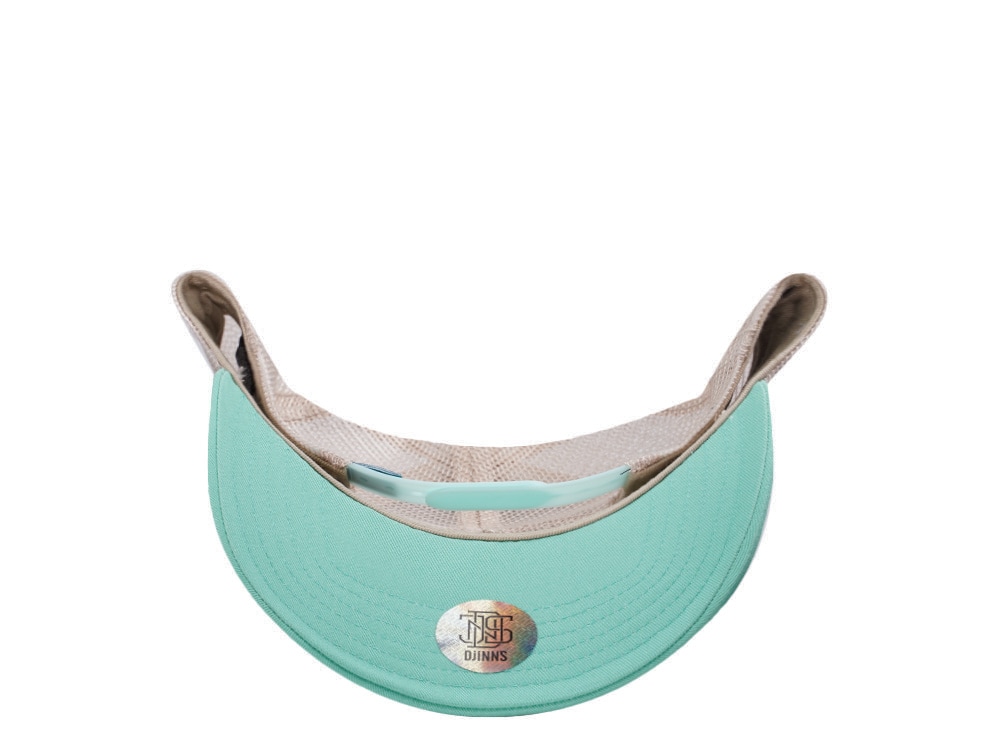 Djinns HFT Filthy Flamingo Surf Gang White Coastal Edition Trucker Snapback Gorra