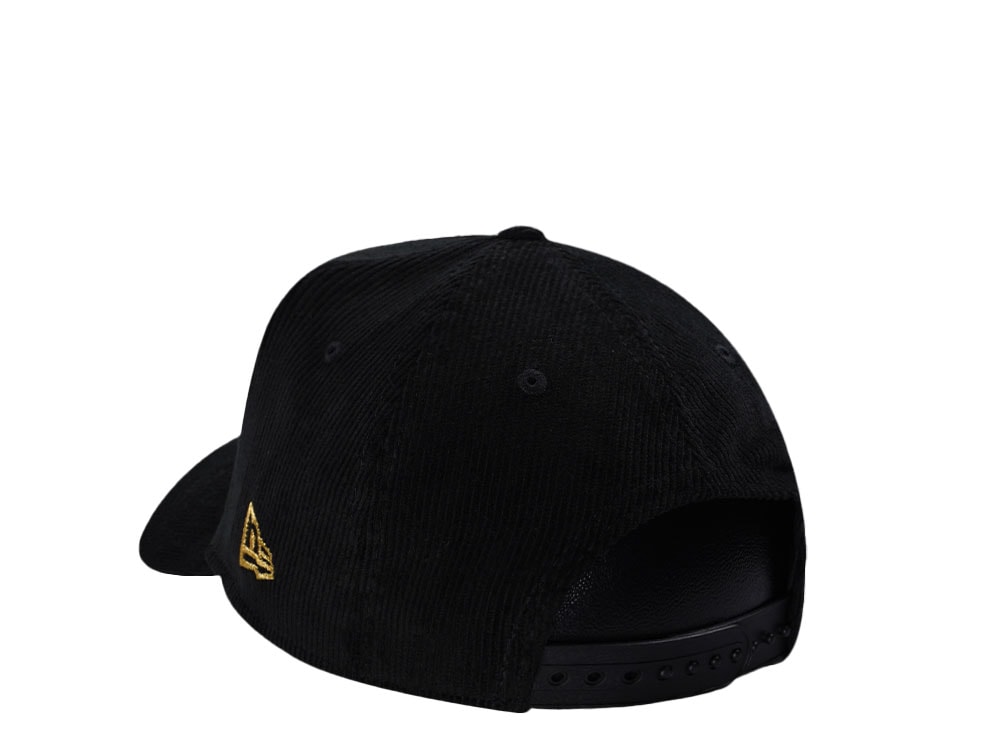 New Era Atlanta Braves 150th Anniversary Black Corduroy Edition 9Forty A Frame Snapback Gorra