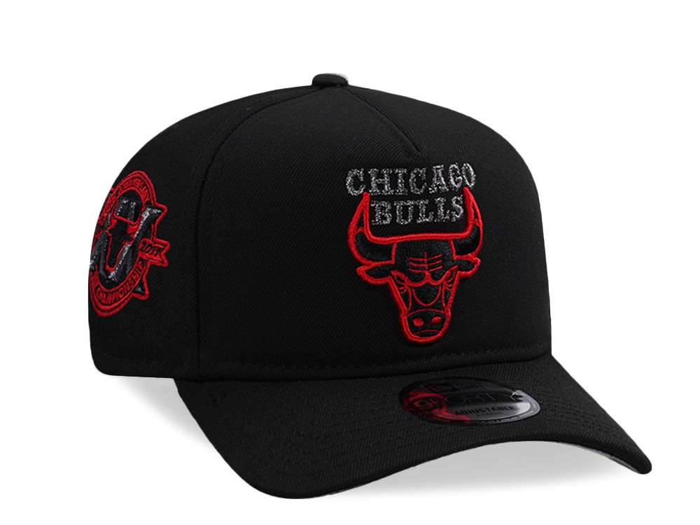 New Era Chicago Bulls 20th Anniversary Black Prime Edition 9Forty A Frame Snapback Gorra