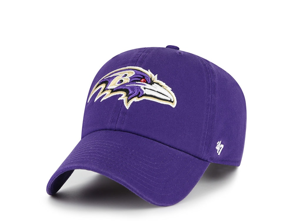 47Brand Baltimore Ravens Purple Classic Edition Clean Up Strapback Gorra