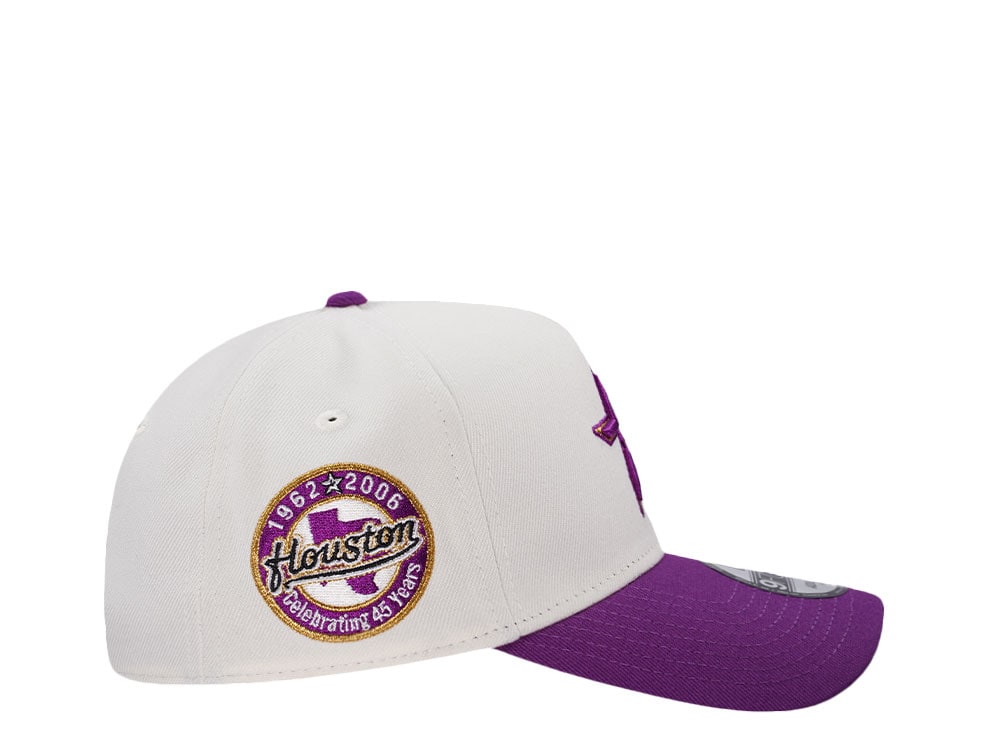 New Era Houston Astros 45 Years Chrome Two Tone Edition 9Forty A Frame Snapback Gorra