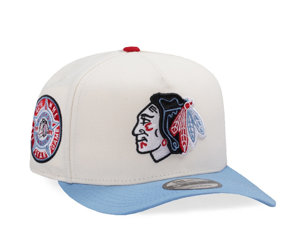 New Era Chicago Blackhawks All Star Game 1991 Chrome Two Tone Edition 9Fifty A Frame Snapback Gorra