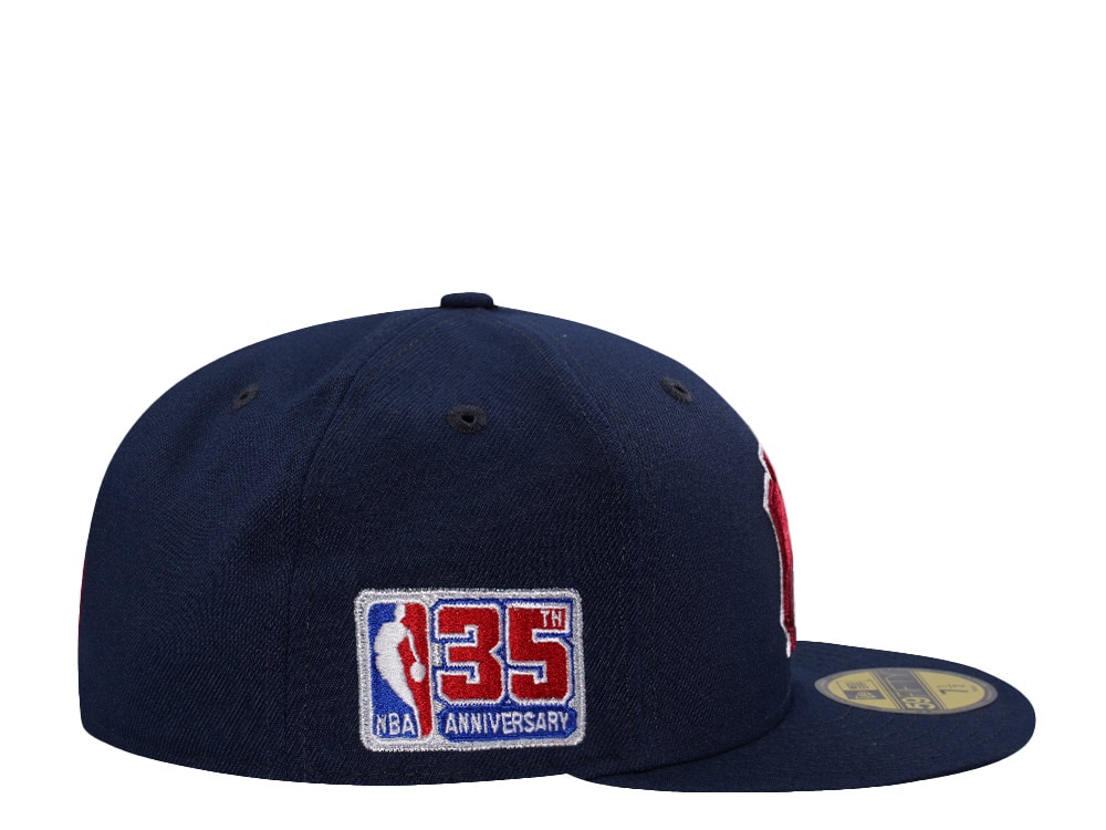 New Era New York Knicks 35th NBA Anniversary Navy Prime Edition 59Fifty Fitted Gorra